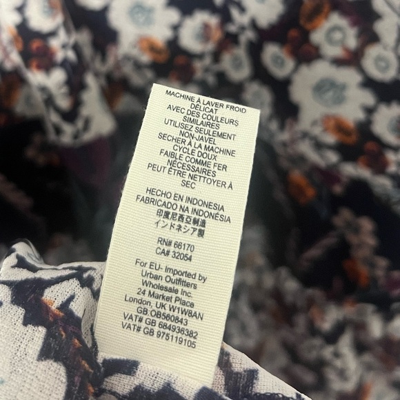 Free People Isabelle Floral Ruffle Print Tunic Small - Picture 7 of 8